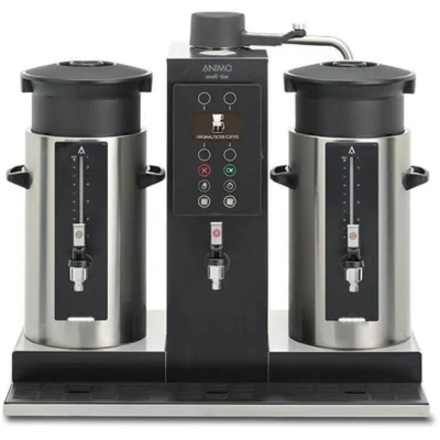 Animo Silindirik Filtre Kahve Makinesi 10X5 Lt. Sıcak Su Çıkışlı Sağ Sol Kazan CB 2x10W - 1005402