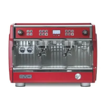 Dalla Corte EVO 2 HV Espresso Kahve Makinesi, 2 Gruplu, Kırmızı