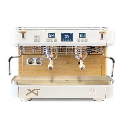 Dalla Corte XT Barista Espresso Kahve Makinesi, 2 Gruplu, Beyaz Meşe
