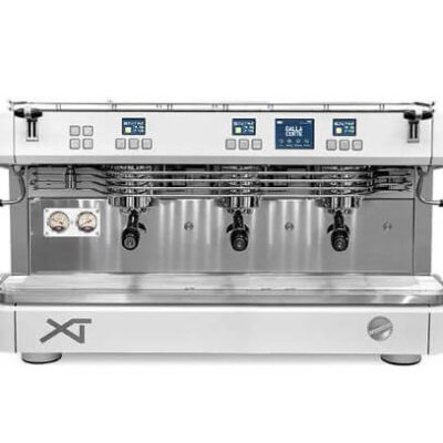 Dalla Corte XT Barista Espresso Kahve Makinesi, 3 Gruplu, Beyaz Krom