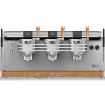 Dalla Corte Zero Barista Espresso Kahve Makinesi, 3 Gruplu, Beyaz Meşe