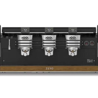 Dalla Corte Zero Classic Espresso Kahve Makinesi, 3 Gruplu, Siyah Ceviz